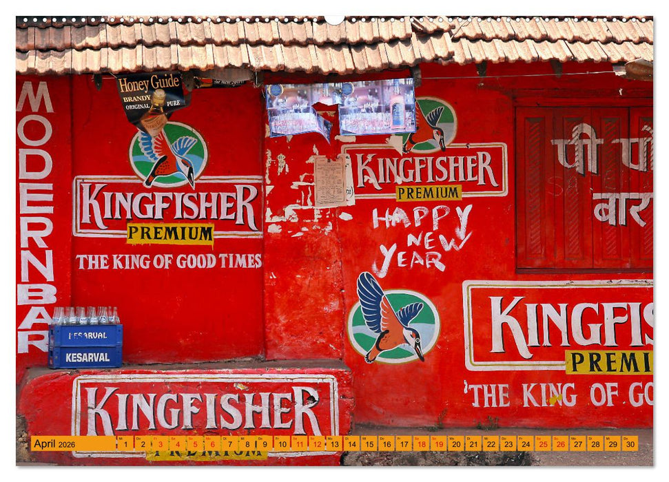 Indien - Goa Hindus Hippies Hare-Krishna (CALVENDO Premium Wandkalender 2026)