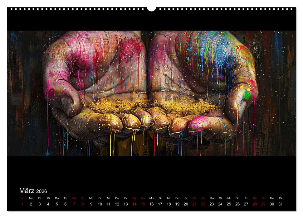 Abstrakte Augenblicke (CALVENDO Premium Wandkalender 2026)