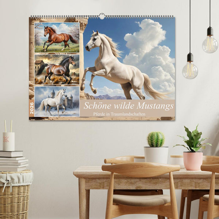 Schöne wilde Mustangs (CALVENDO Wandkalender 2026)