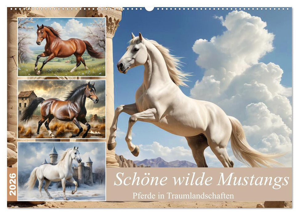 Schöne wilde Mustangs (CALVENDO Wandkalender 2026)
