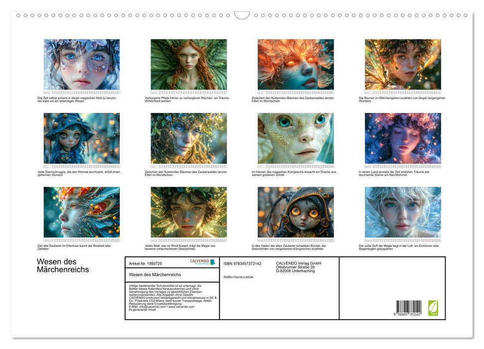 Wesen des Märchenreichs (CALVENDO Wandkalender 2026)