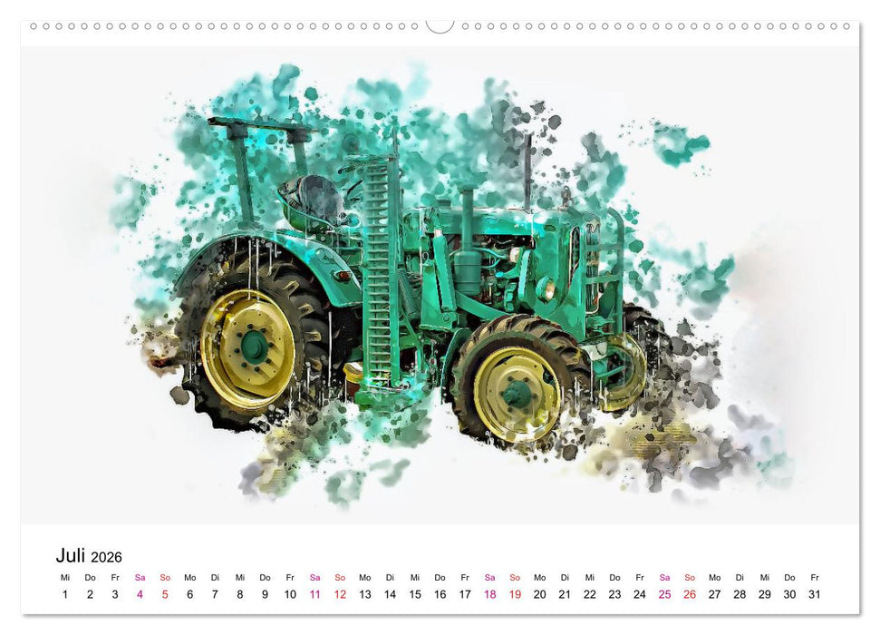 Traktoren Oldtimer Legenden (CALVENDO Premium Wandkalender 2026)