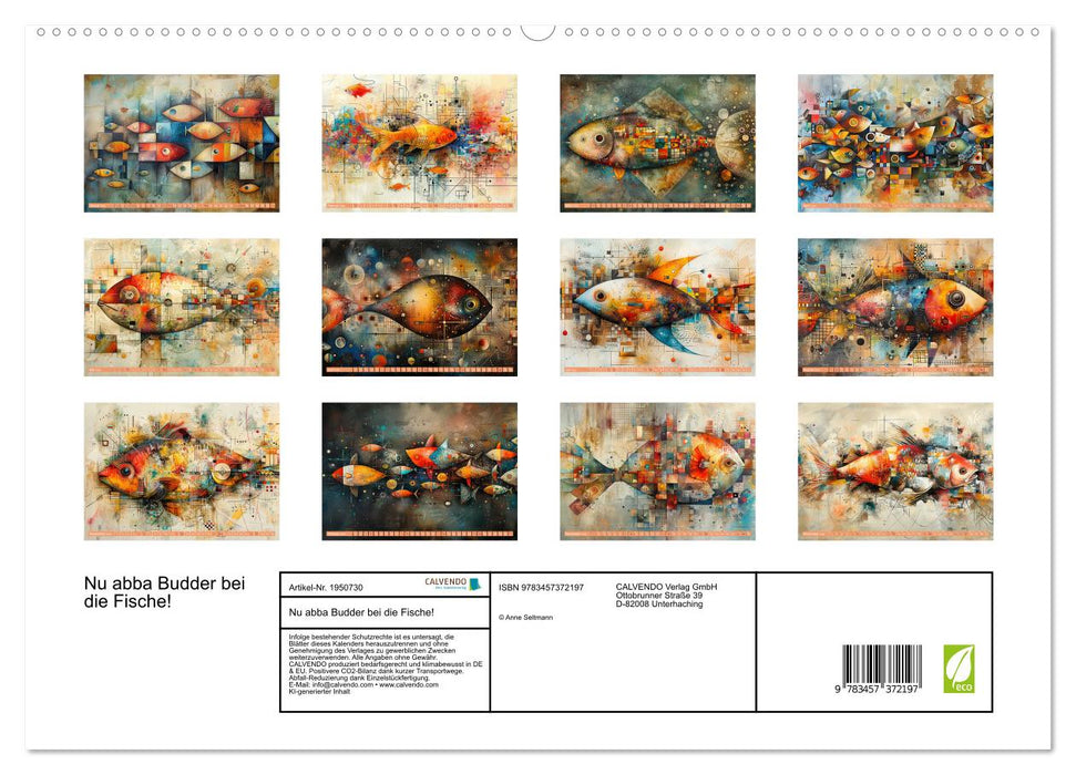 Nu abba Budder bei die Fische! (CALVENDO Premium Wandkalender 2026)
