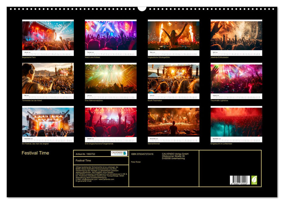 Festival Time (CALVENDO Wandkalender 2026)