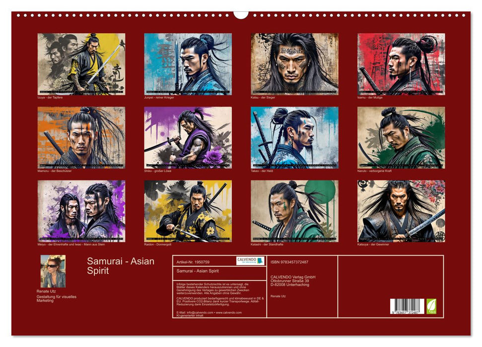 Samurai - Asian Spirit (CALVENDO Wandkalender 2026)