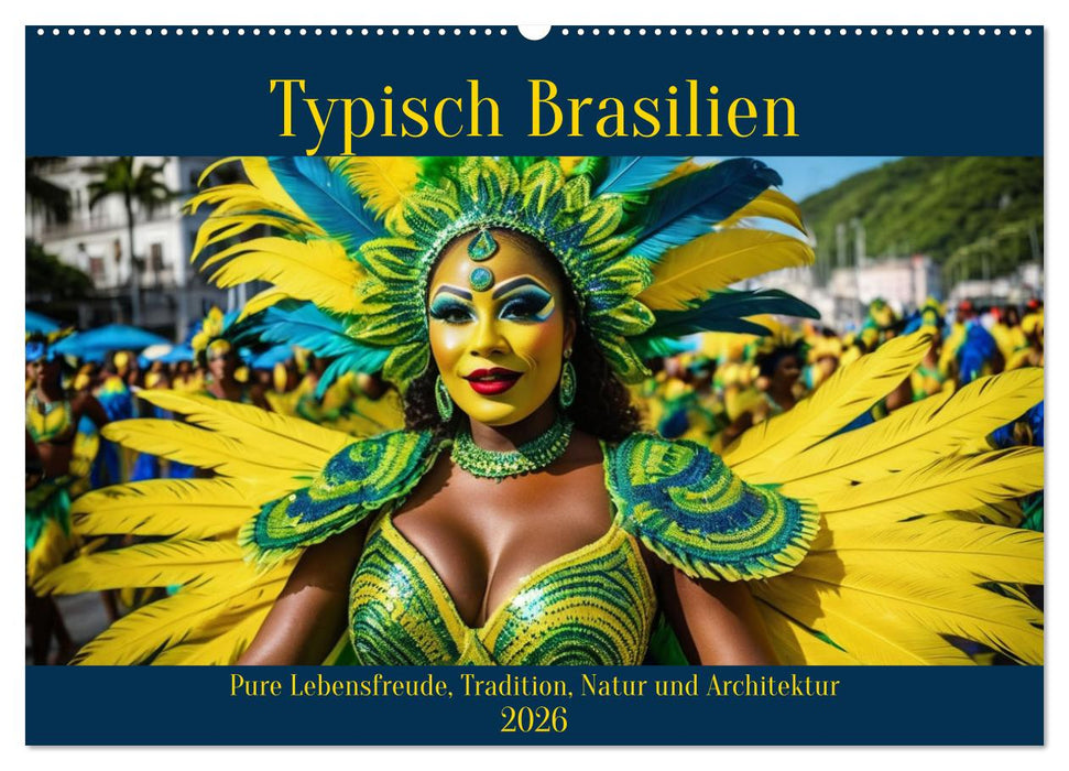 Typisch Brasilien (CALVENDO Wandkalender 2026)