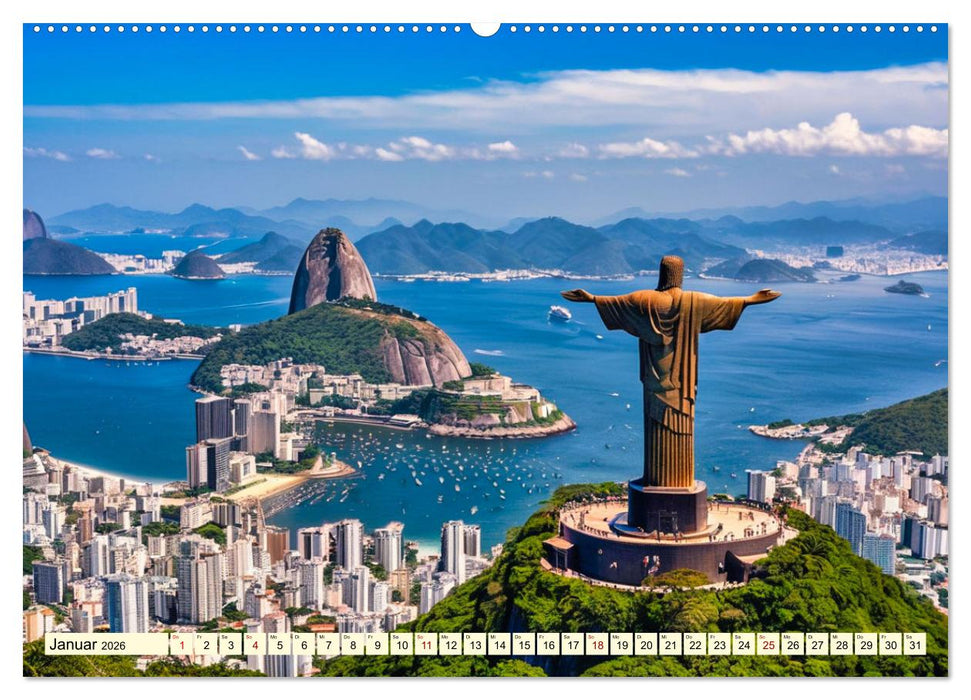 Typisch Brasilien (CALVENDO Wandkalender 2026)