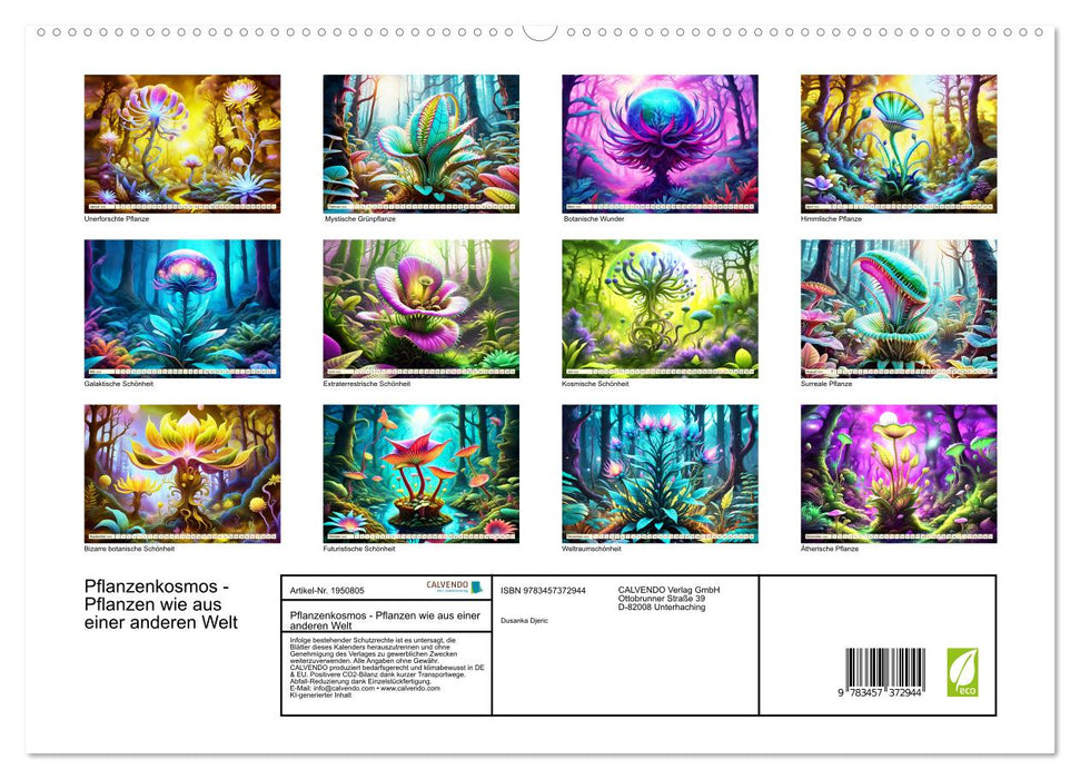 Pflanzenkosmos - Pflanzen wie aus einer anderen Welt (CALVENDO Premium Wandkalender 2026)