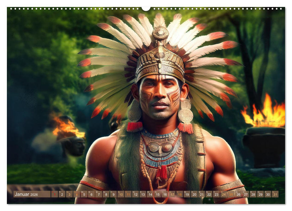 Untergegangene Kulturen - die Azteken (CALVENDO Premium Wandkalender 2026)