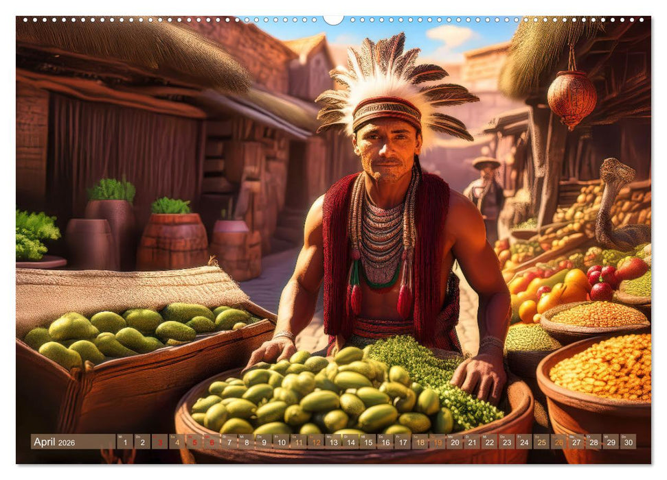 Untergegangene Kulturen - die Azteken (CALVENDO Premium Wandkalender 2026)