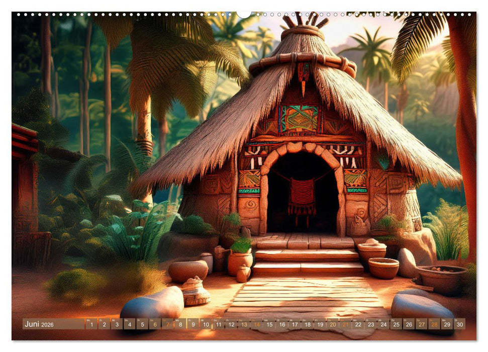 Untergegangene Kulturen - die Azteken (CALVENDO Premium Wandkalender 2026)