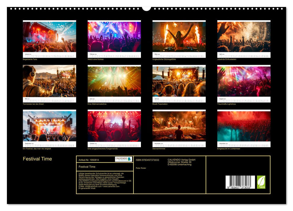 Festival Time (CALVENDO Premium Wandkalender 2026)