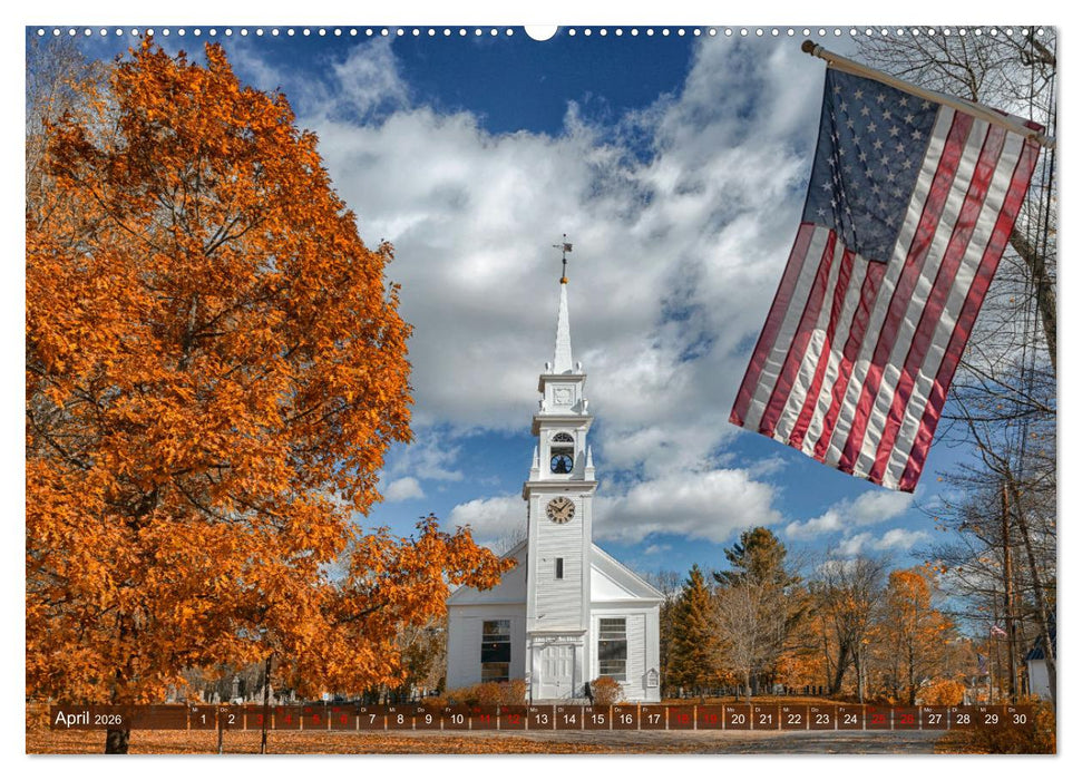 Neu England, Indian Summer (CALVENDO Wandkalender 2026)