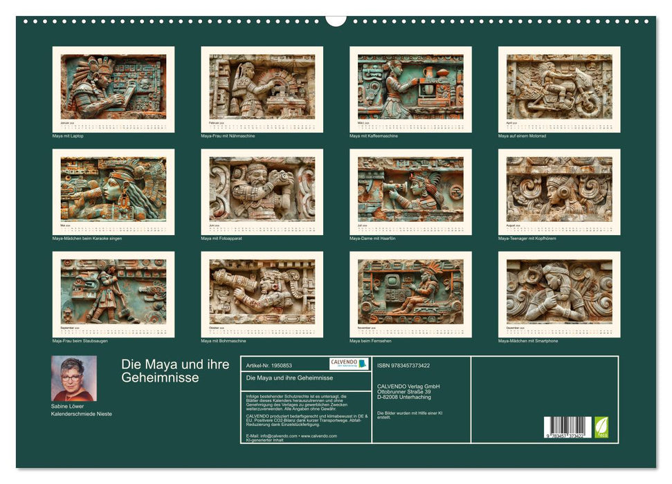 Die Maya und ihre Geheimnisse (CALVENDO Wandkalender 2026)