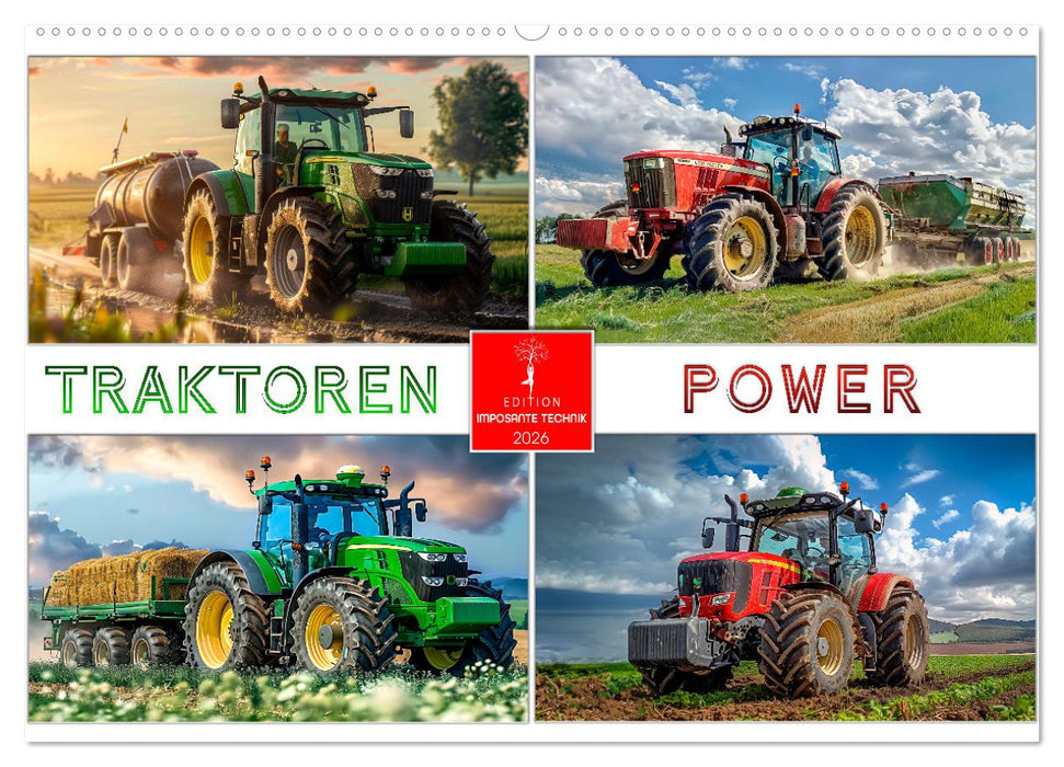 Traktoren Power (CALVENDO Wandkalender 2026)