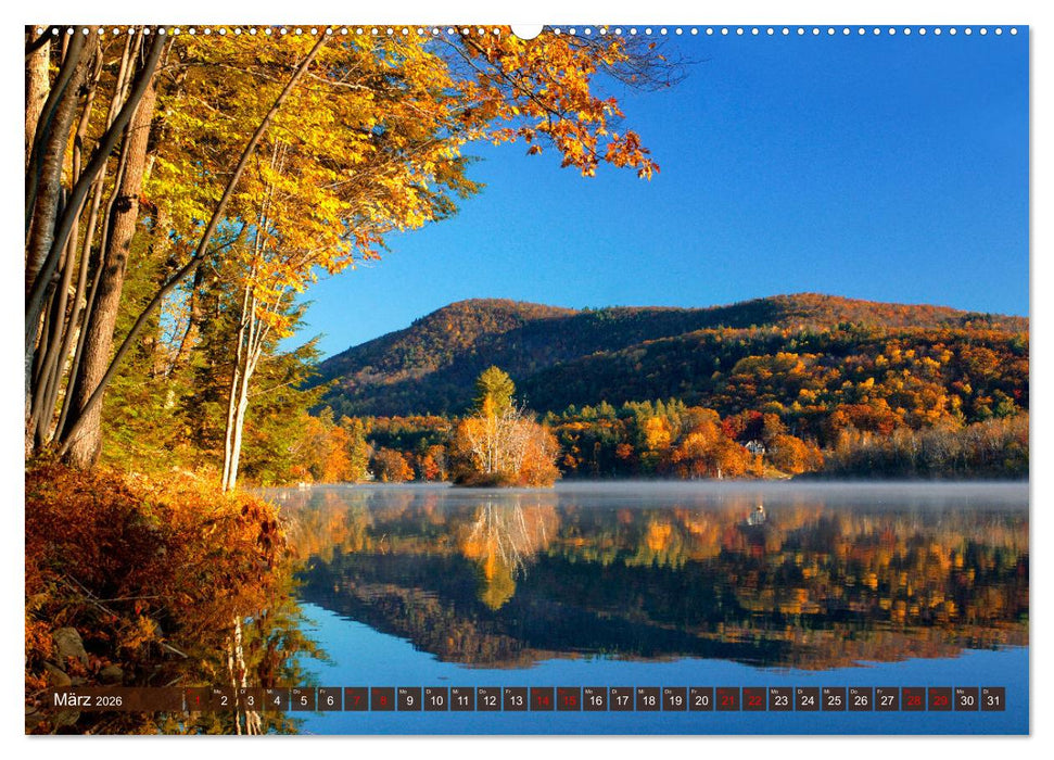 Neu England, Indian Summer (CALVENDO Premium Wandkalender 2026)