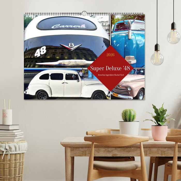Super Deluxe '48 - Amerikas legendärer Buckel-Ford (CALVENDO Wandkalender 2026)