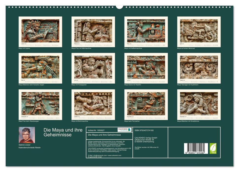 Die Maya und ihre Geheimnisse (CALVENDO Premium Wandkalender 2026)
