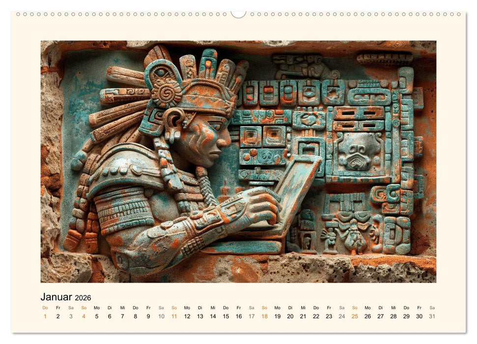 Die Maya und ihre Geheimnisse (CALVENDO Premium Wandkalender 2026)
