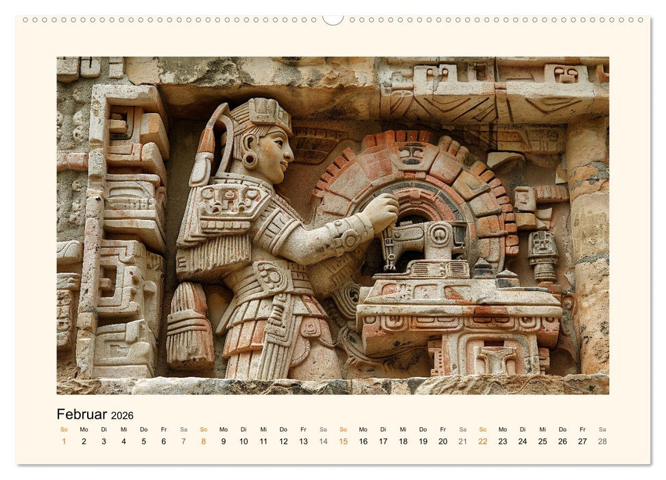 Die Maya und ihre Geheimnisse (CALVENDO Premium Wandkalender 2026)