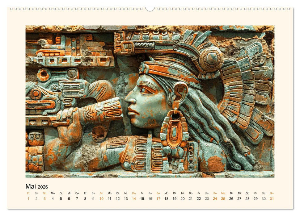 Die Maya und ihre Geheimnisse (CALVENDO Premium Wandkalender 2026)