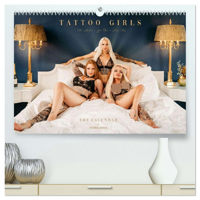Tattoo Girls - Jane Davi, Red.Natified, Shorty BIG (CALVENDO Premium Wandkalender 2026)