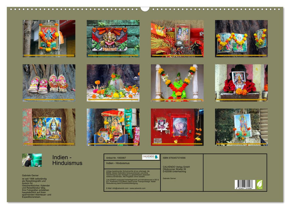 Indien - Hinduismus (CALVENDO Wandkalender 2026)