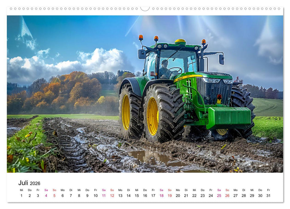 Traktoren Power (CALVENDO Premium Wandkalender 2026)