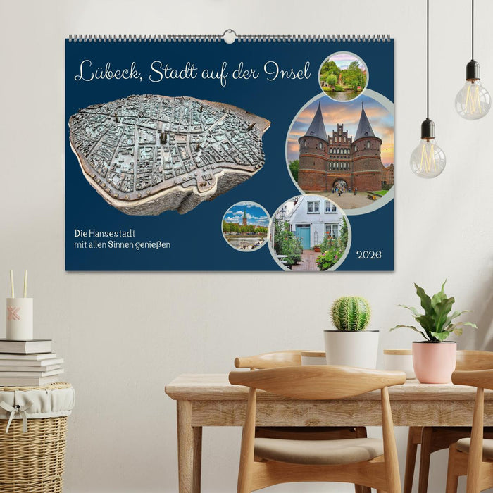 Lübeck, Stadt auf der Insel (CALVENDO Wandkalender 2026)