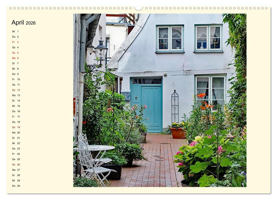 Lübeck, Stadt auf der Insel (CALVENDO Wandkalender 2026)
