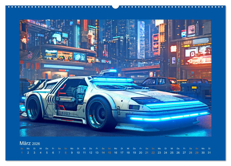 Zukunftsvisionen auf Rädern - Dystopische Fahrzeuge (CALVENDO Wandkalender 2026)