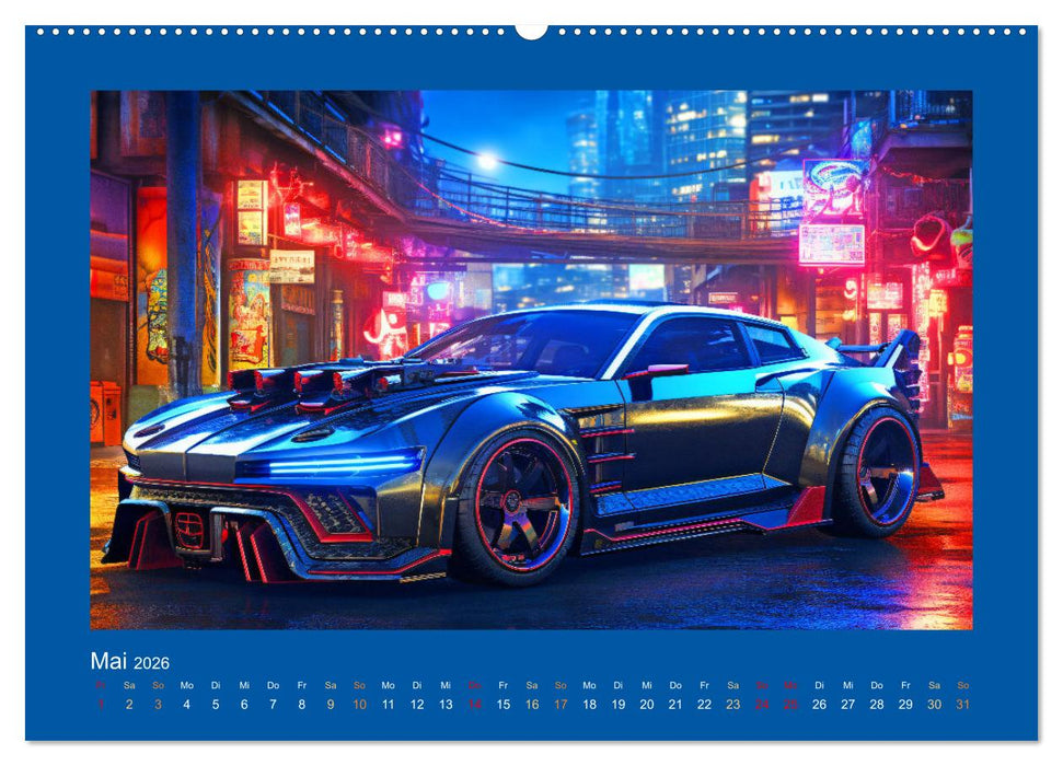 Zukunftsvisionen auf Rädern - Dystopische Fahrzeuge (CALVENDO Wandkalender 2026)