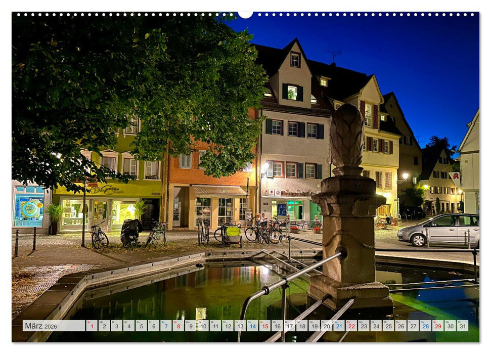 Esslingen zwischen Tag und Nacht (CALVENDO Premium Wandkalender 2026)