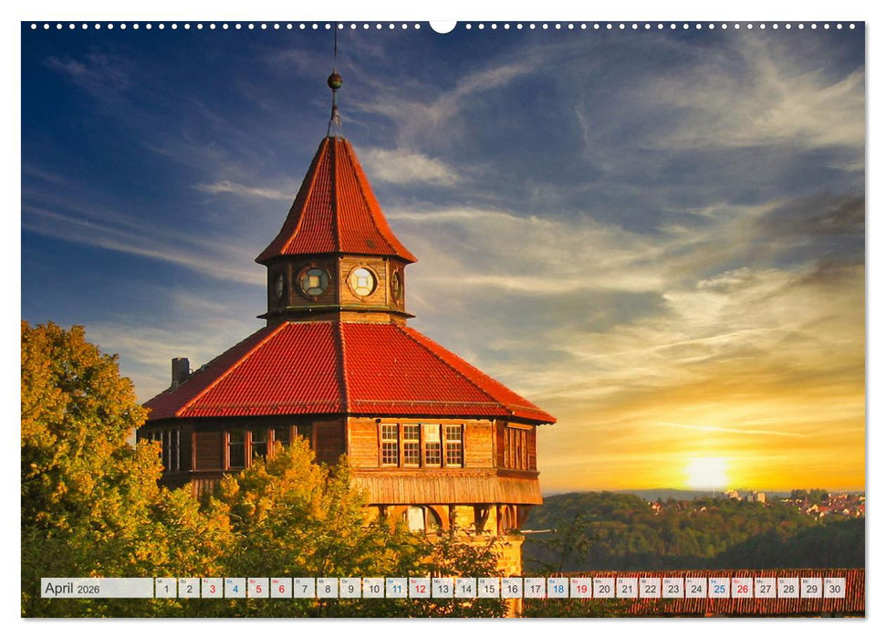 Esslingen zwischen Tag und Nacht (CALVENDO Premium Wandkalender 2026)