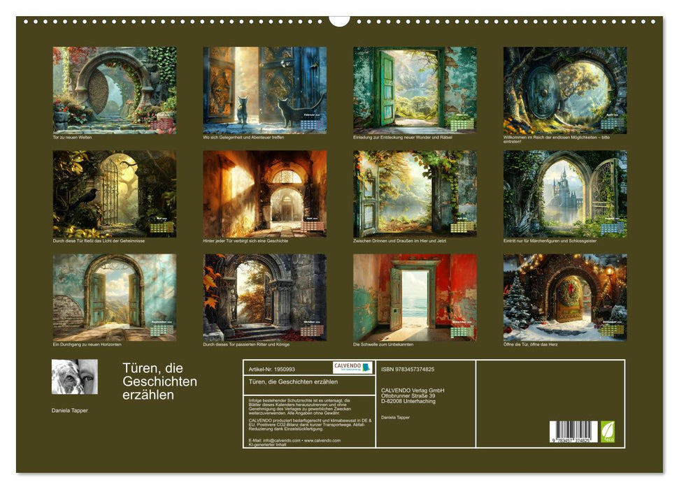Türen, die Geschichten erzählen (CALVENDO Wandkalender 2026)