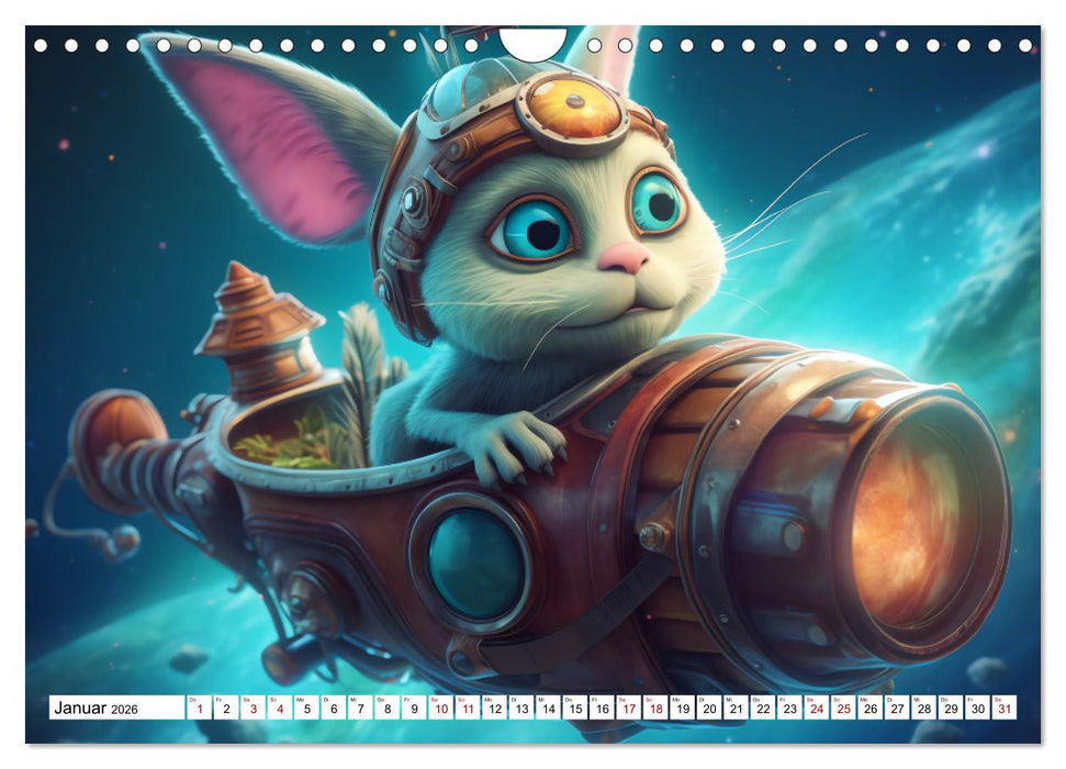 Spannendes Weltraumabenteuer (CALVENDO Wandkalender 2026)