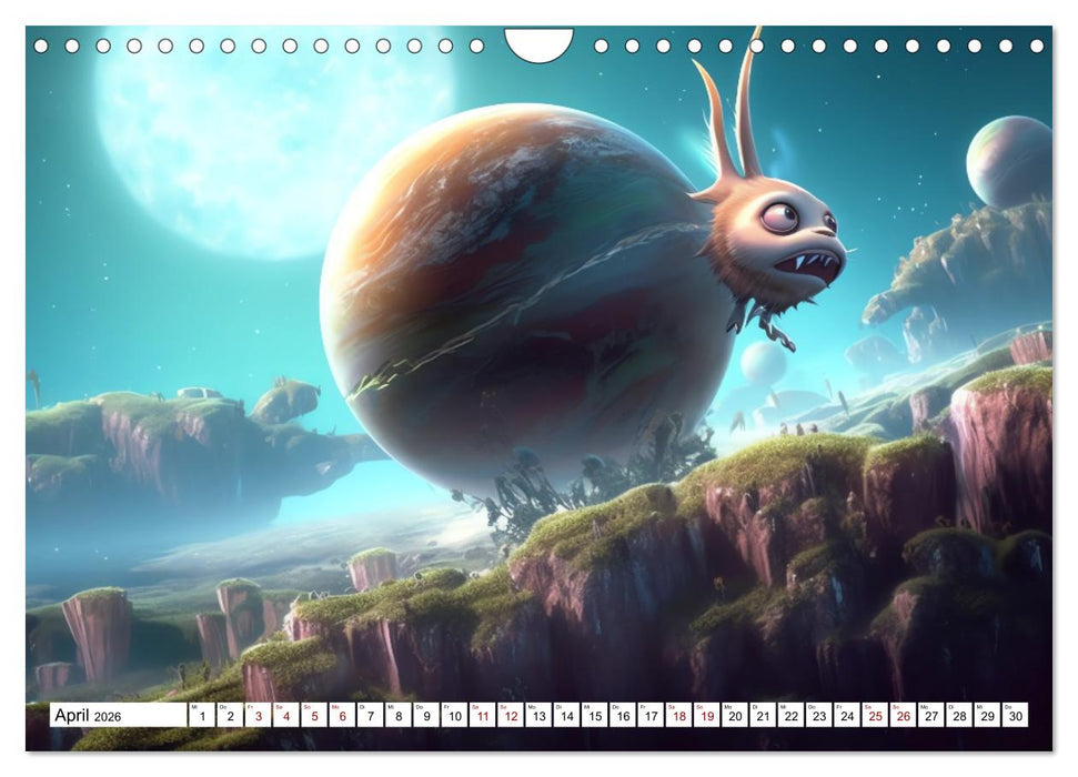 Spannendes Weltraumabenteuer (CALVENDO Wandkalender 2026)