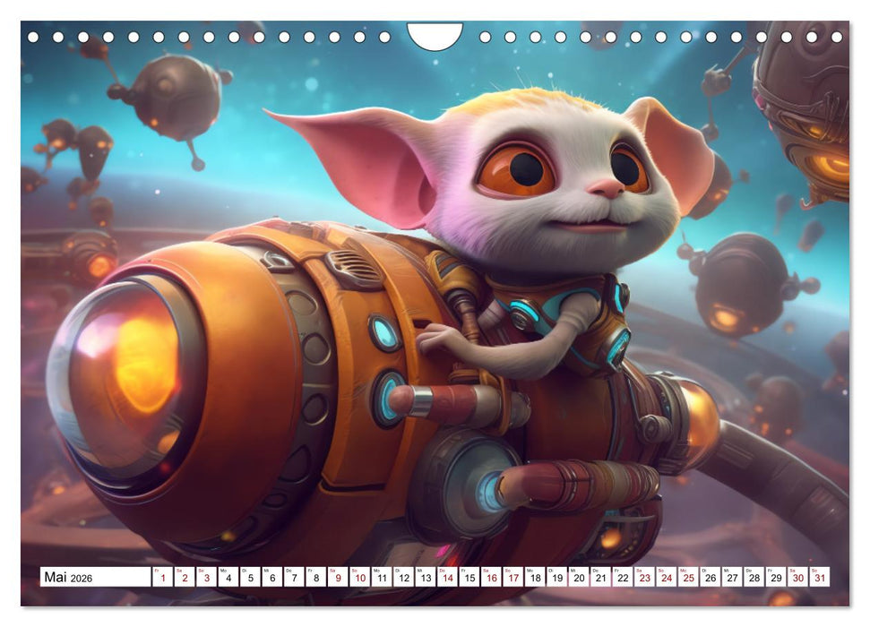 Spannendes Weltraumabenteuer (CALVENDO Wandkalender 2026)