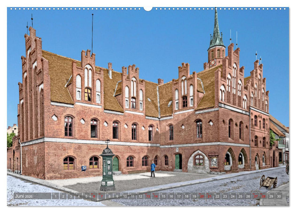 Salzwedel zur Kaiserzeit in Farbe - Fotos restauriert und koloriert (CALVENDO Premium Wandkalender 2026)