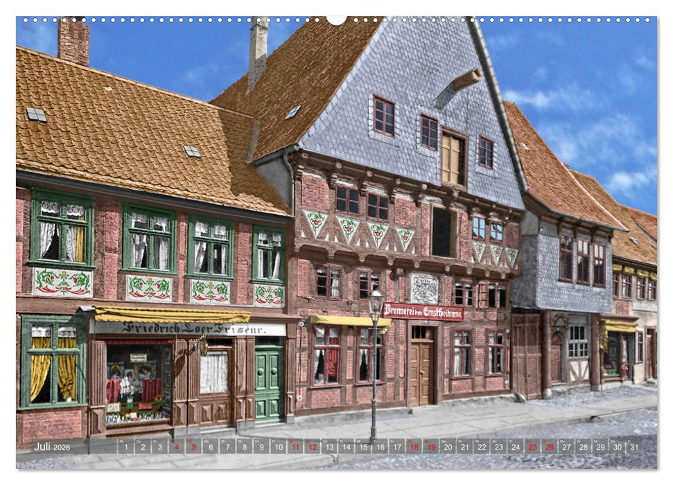 Salzwedel zur Kaiserzeit in Farbe - Fotos restauriert und koloriert (CALVENDO Premium Wandkalender 2026)