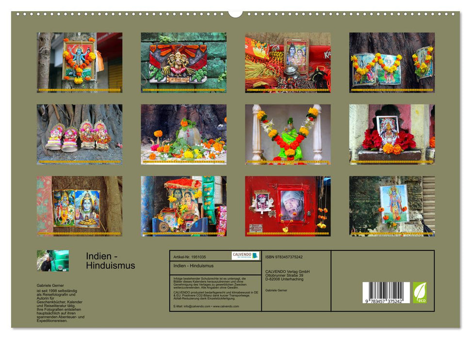 Indien - Hinduismus (CALVENDO Premium Wandkalender 2026)