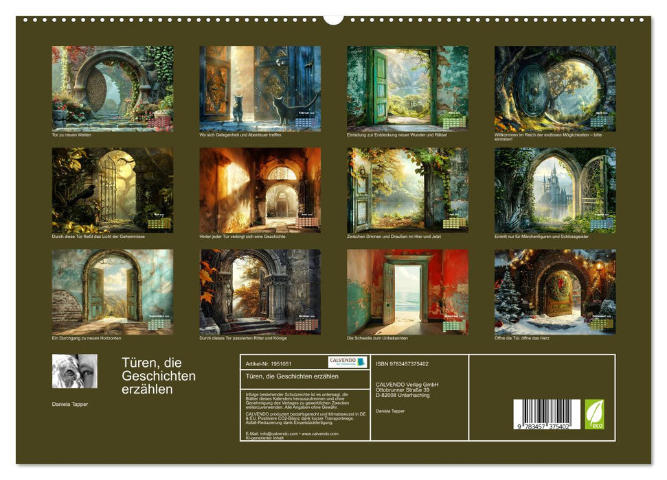 Türen, die Geschichten erzählen (CALVENDO Premium Wandkalender 2026)