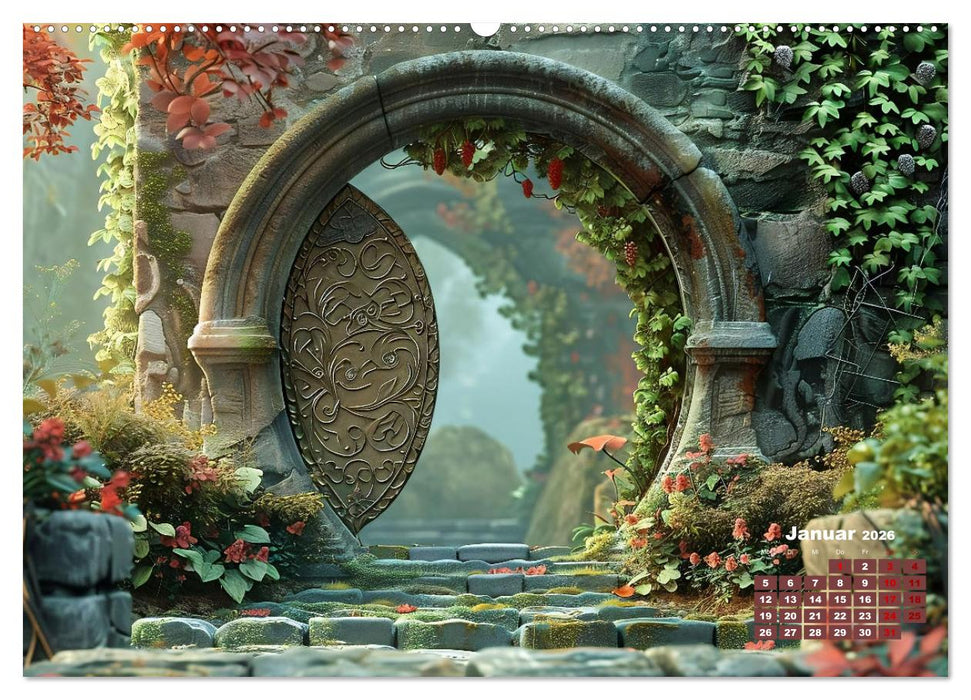 Türen, die Geschichten erzählen (CALVENDO Premium Wandkalender 2026)