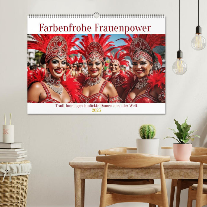 Farbenfrohe Frauenpower (CALVENDO Wandkalender 2026)