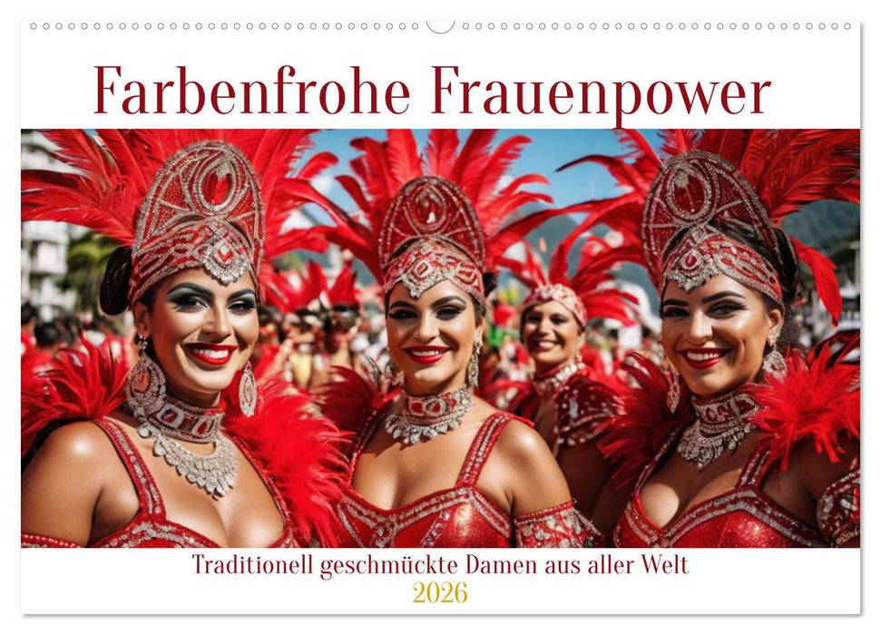 Farbenfrohe Frauenpower (CALVENDO Wandkalender 2026)