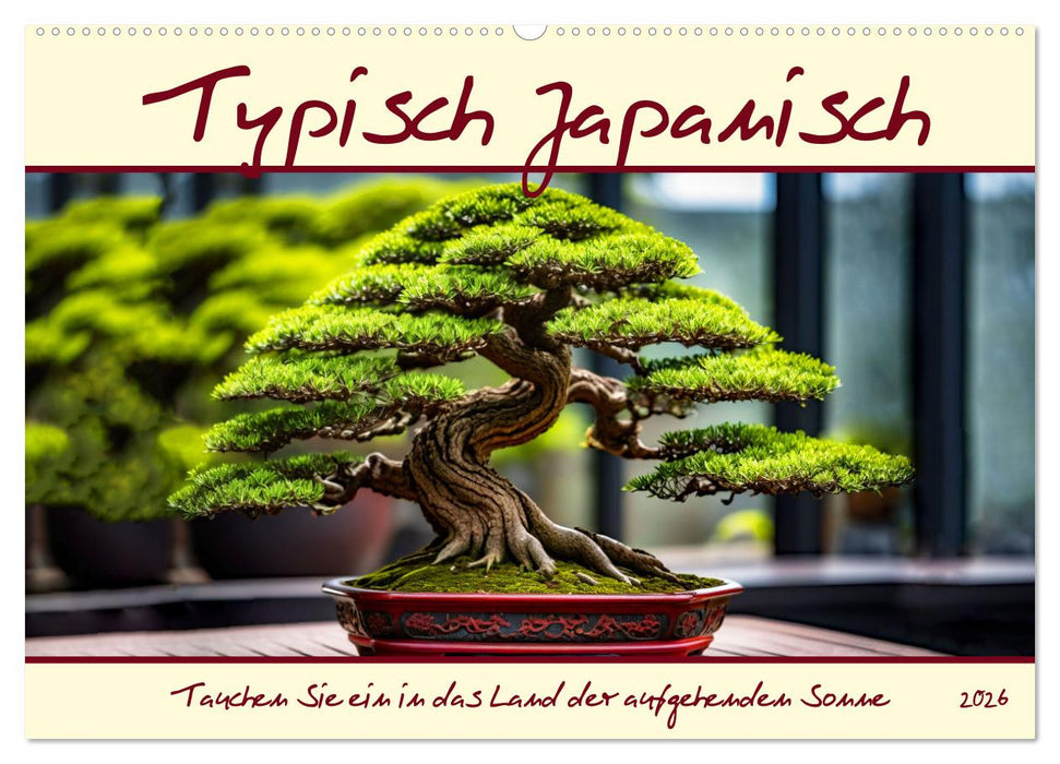 Typisch Japanisch (CALVENDO Wandkalender 2026)
