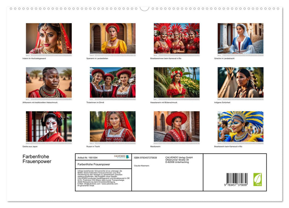 Farbenfrohe Frauenpower (CALVENDO Premium Wandkalender 2026)