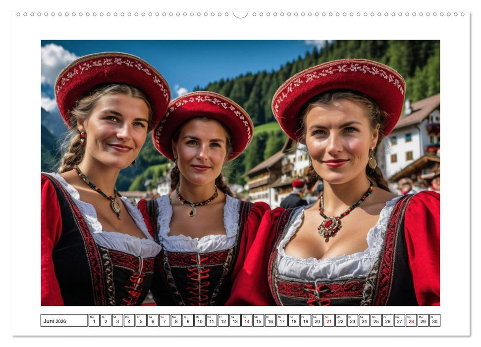 Farbenfrohe Frauenpower (CALVENDO Premium Wandkalender 2026)