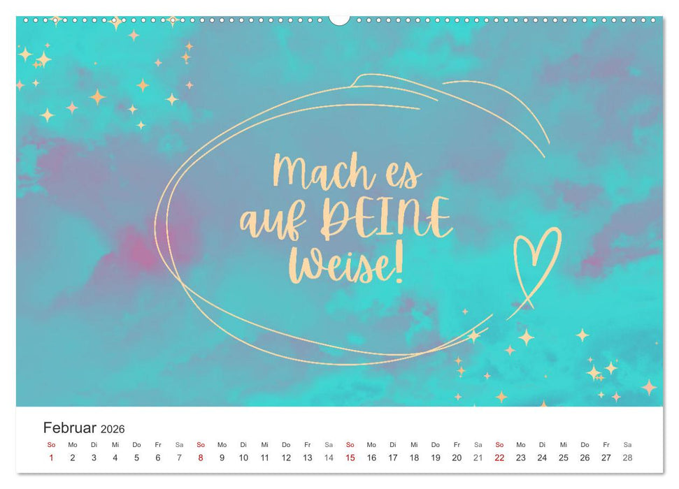 Lass Freude dein Kompass sein (CALVENDO Wandkalender 2026)