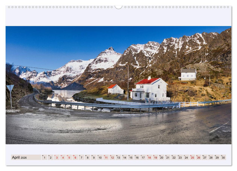 Norwegen Nordland Troms og Finnmark - Panoramen (CALVENDO Wandkalender 2026)